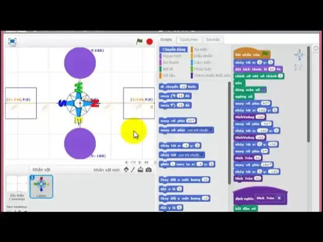 Video thumbnail for Hướng và truyền biến trong Scratch