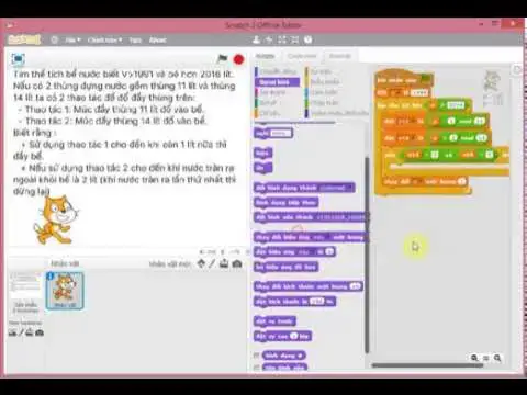 Video thumbnail for Scratch giải bài toán đong nước