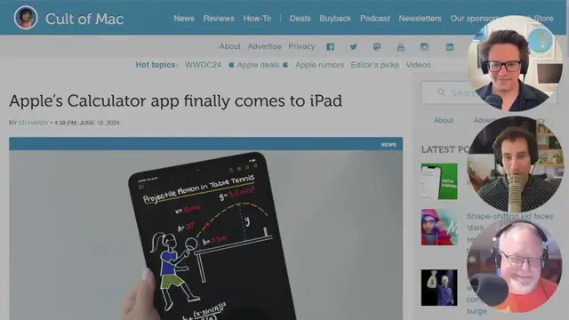 'Video thumbnail for New iPadOS 18 Calculator App & Apple Pencil Math Features!'