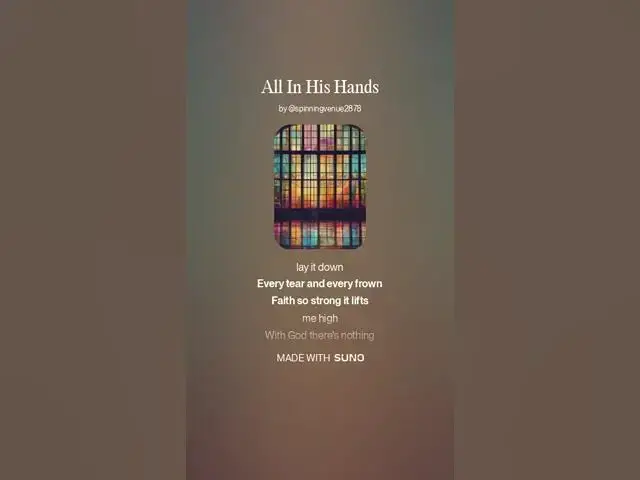 Video thumbnail for All In His Hands