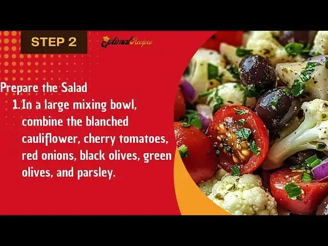 Video thumbnail for Mediterranean Marinated Cauliflower Salad – Healthy & Easy Side Dish Recipe