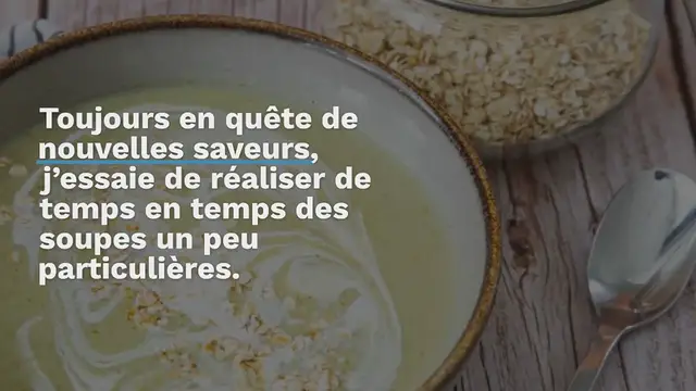 Video thumbnail for Soupe de brocoli, coco et flocons d’avoine