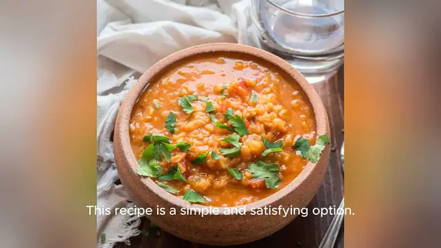 Video thumbnail for red lentils recipe