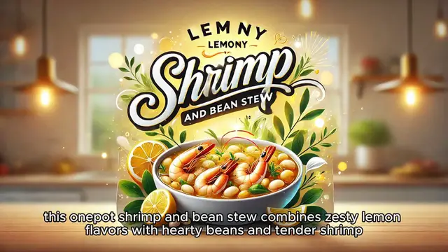 Video thumbnail for Lemony Shrimp and Bean Stew