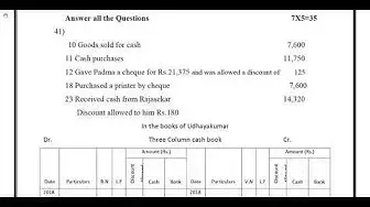 Video thumbnail for 11th Accountancy Quarterly Exam Model Question Paper 2018-19 | Vellore District | English Medium