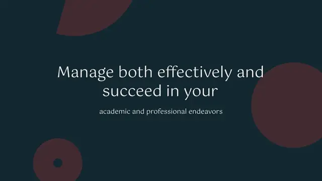 Video thumbnail for Strategies for Balancing Part-Time Work and Full-Time Study in the U.S.