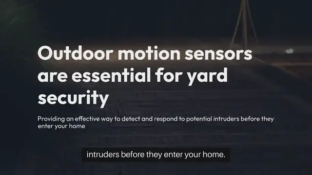 Video thumbnail for Outdoor Motion Sensors for Yard Security