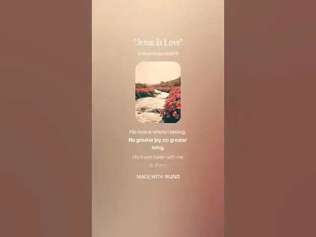 Video thumbnail for Jesus Is Love