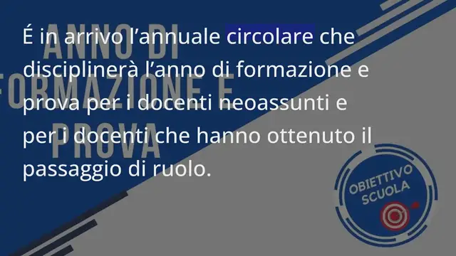 Video thumbnail for Anno di formazione e prova 2023/24: presentata ai sindacati la bozza della Circolare