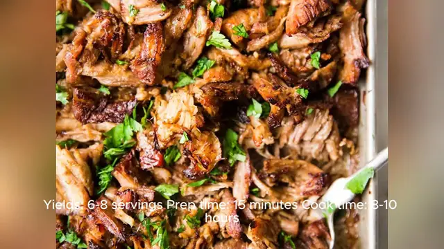 Video thumbnail for carnitas recipe slow cooker