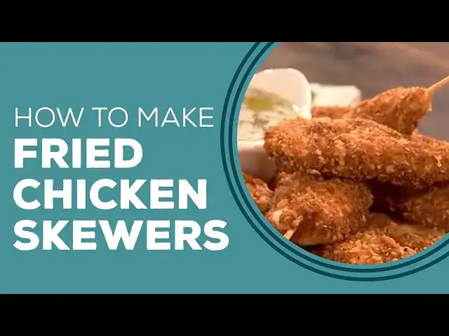 Video thumbnail for Fried Chicken Skewers with Lemon Garlic Sauce - Blast from the Past