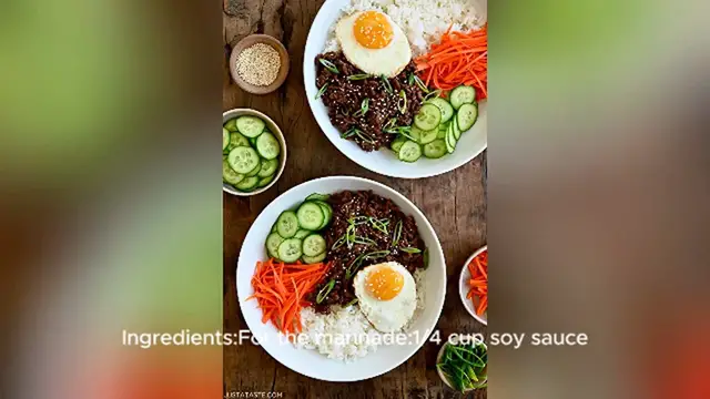 Video thumbnail for korean beef bowl recipe