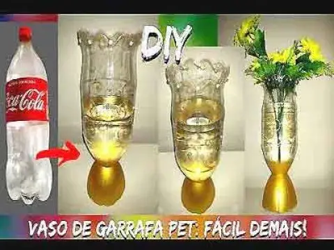 Video thumbnail for Como faze  Vasos com garrafa pet
