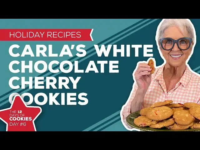 Video thumbnail for Holiday Cooking & Baking Recipes: White Chocolate Cherry Cookies Recipe - Day 6 of Christmas Cookies