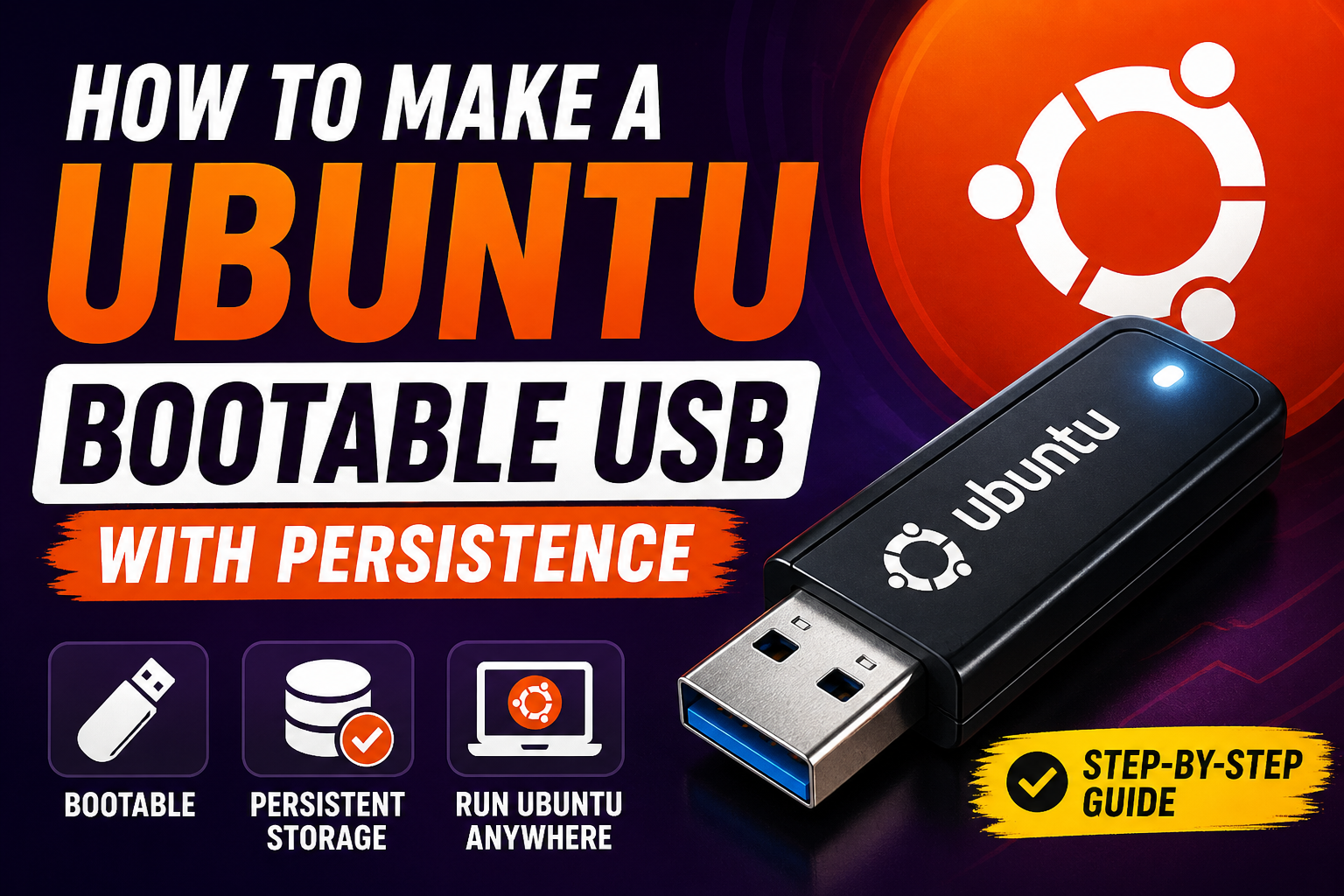 Video thumbnail for Make a Ubuntu Bootable USB (with Persistence)