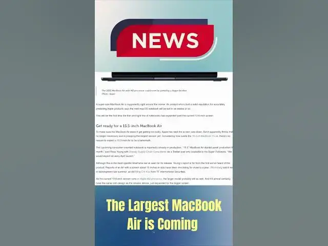 Video thumbnail for The 15 Inch MacBook Air