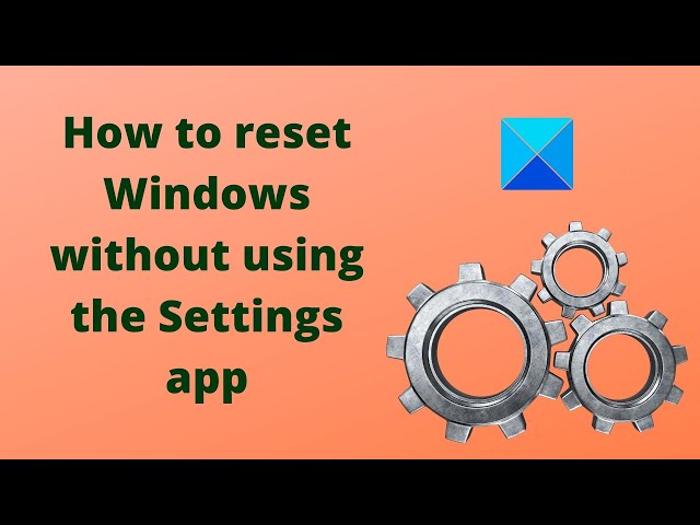 Video thumbnail for How to reset Windows 11 without using the Settings app