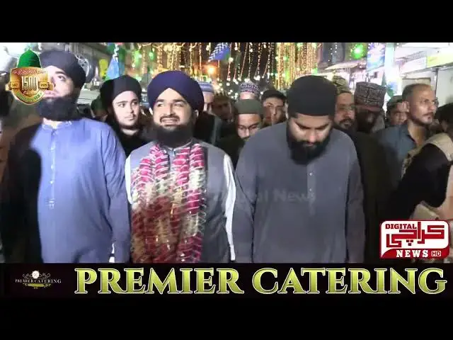 'Video thumbnail for ماہ ربیع الاول کی آمد پر حسین آباد اور میمن کالونی میں پرچم کشائی اور جلوس کے مناظر'