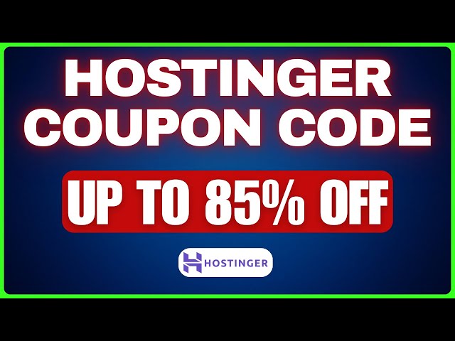 Video thumbnail for Hostinger Coupon Code 2025 (Get the best Web Hosting Deal Now)