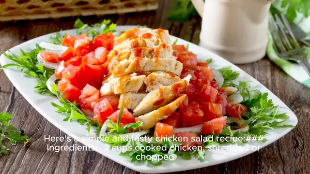 Video thumbnail for chicken salad recipe