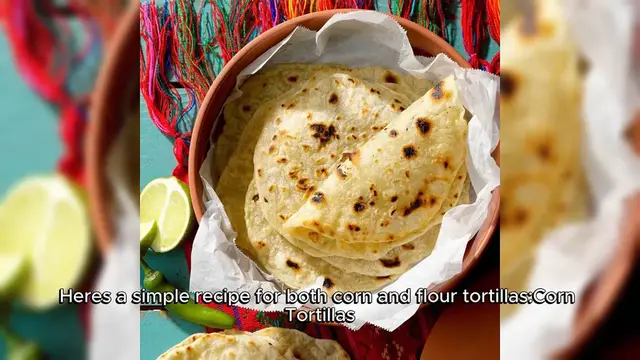 Video thumbnail for Homemade Tortillas Recipe