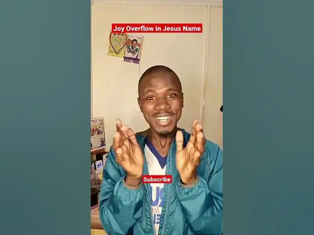 Video thumbnail for Joy overflow #johnselephilip #religion #god #jesuschrist #bible #prayer #religious #jesus #reach