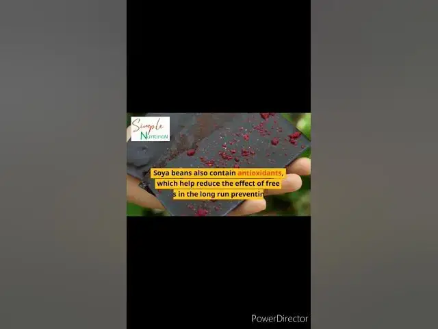 Video thumbnail for The Benefits of eating Soya beans.