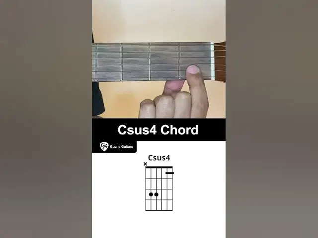 Video thumbnail for How To Play The Csus4 Chord On Guitar - Guvna Guitars
