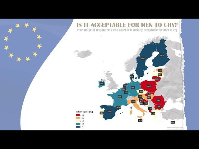 Video thumbnail for Do Europeans Think It's OK for Men to Cry?