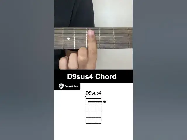 Video thumbnail for How To Play The D9sus4 Chord On Guitar - Guvna Guitars
