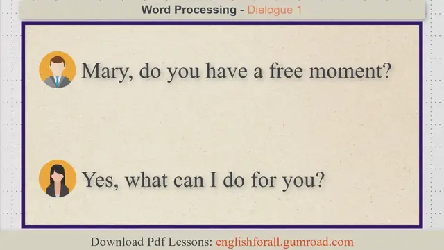 'Video thumbnail for Word Processing'