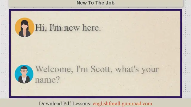 Video thumbnail for New To The Job