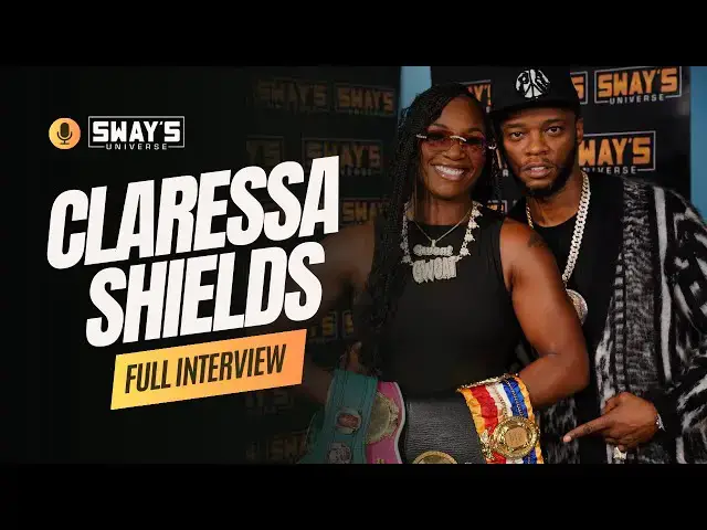 Video thumbnail for Claressa Shields Guarantees a Knockout! 💥 July 26th | SWAY’S UNIVERSE