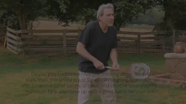 Video thumbnail for 350+ Badminton Team Names Ideas to Get Inspiration From