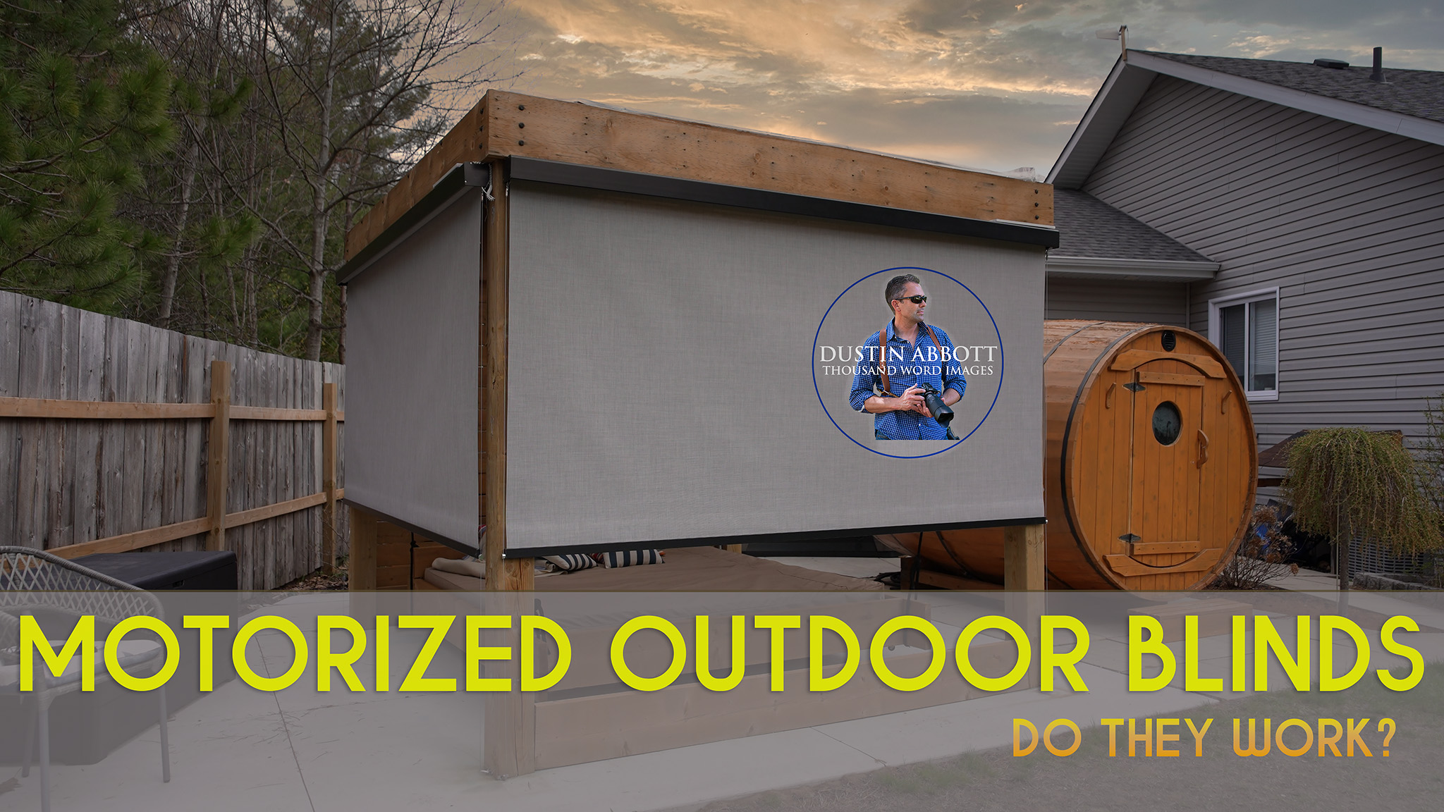 Video thumbnail for Adding Outdoor Motorized Blinds to a Hanging Bed - DIY Install