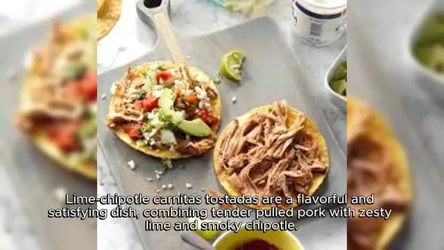 Video thumbnail for Lime-Chipotle Carnitas Tostadas Recipe