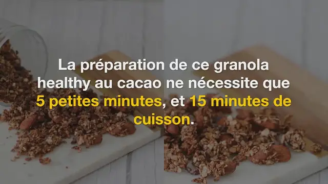 Video thumbnail for Granola healthy au cacao