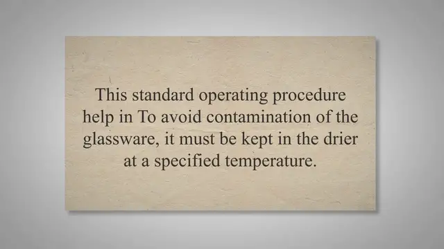 Video thumbnail for SOP on Procedure for Hot Air Oven Operation & Calibration