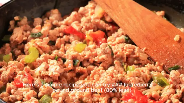 Video thumbnail for hamburger recipe