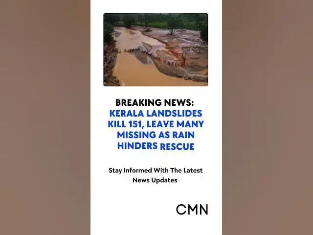 Video thumbnail for Kerala Landslides Claim 151 Lives, Many Missing as Monsoon Rains Hamper Rescue Efforts