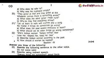 Video thumbnail for 10th English Second Revision Question Paper 2019-2020 | Coimbatore District | Team Aspirants