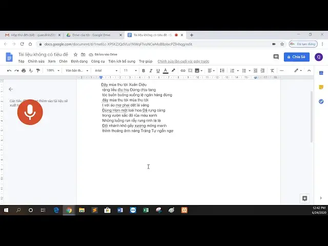 Video thumbnail for Soạn thảo văn bản bằng giọng nói | khai thác công cụ online.