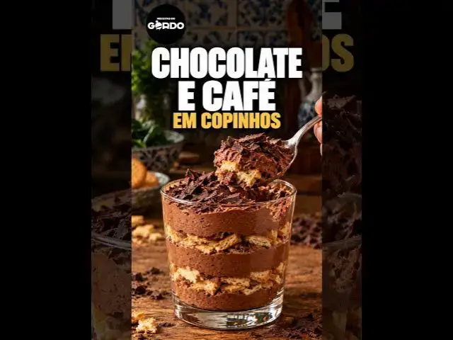 Video thumbnail for Delícia de Chocolate e Café em Copinhos 🍫☕ Sobremesa sem forno!