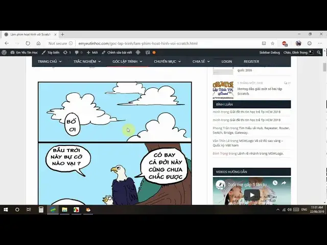 Video thumbnail for Làm phim hoạt hình với Scratch