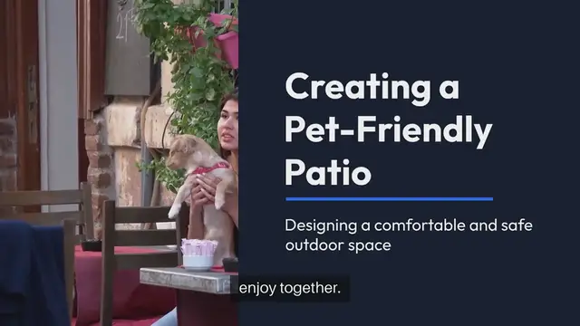 Video thumbnail for Creating a Pet-Friendly Patio