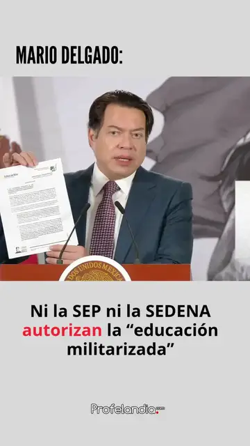 Video thumbnail for Ni SEP ni SEDENA autorizan la educación "militarizada: Delgado