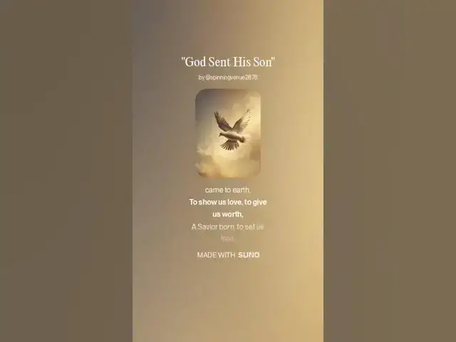 Video thumbnail for God Sent His Son