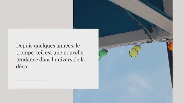 Video thumbnail for L’art du trompe-l’œil dans l’univers de la décoration