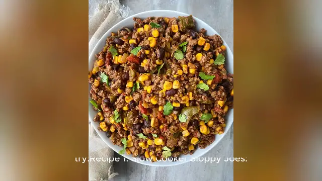 Video thumbnail for ground beef crock pot recipe