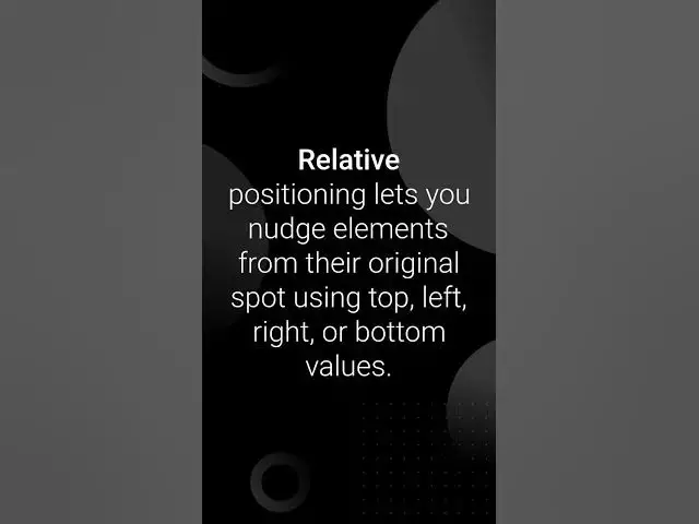 Video thumbnail for CSS Positioning Explained: Static, Relative, Absolute & Fixed #css #frontendcourse #webdev #shorts